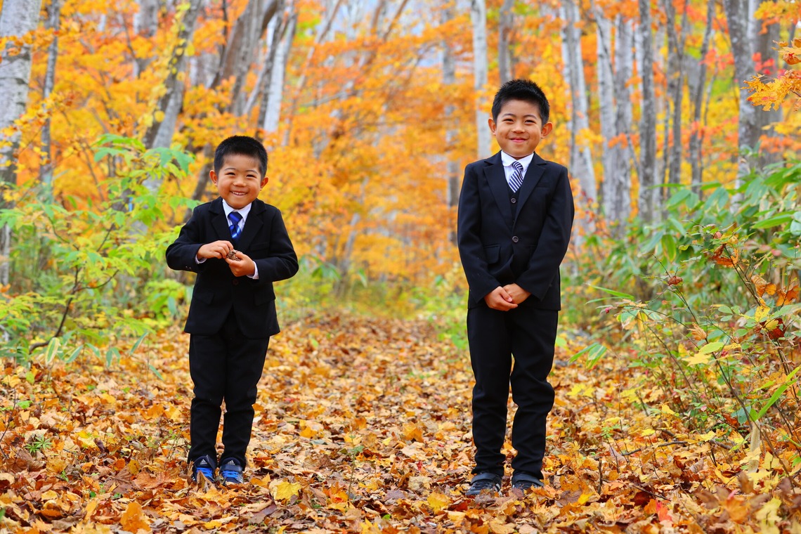 稲蔭一道が出張撮影した家族写真(キッズ,ベビーフォト)などが写った「家族写真、ロケーションフォト」の家族写真