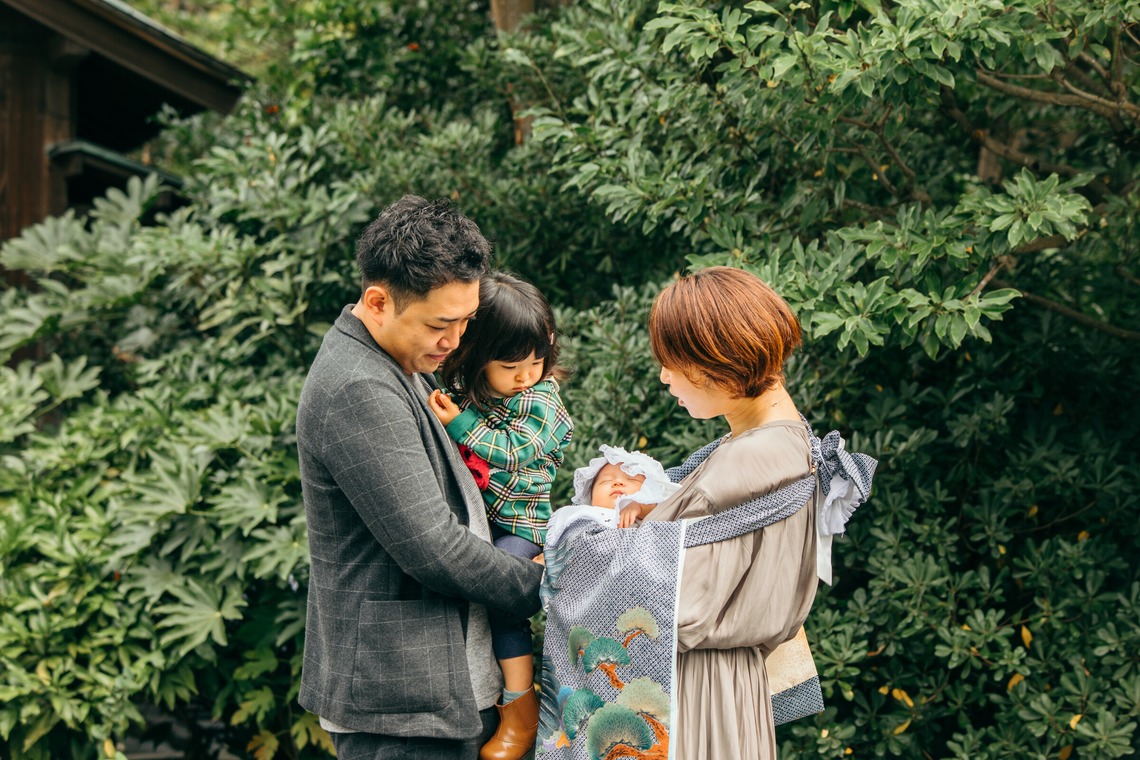 勝俣遥子が出張撮影した家族写真(キッズ,ベビーフォト)などが写った「ファミリーフォト」の家族写真