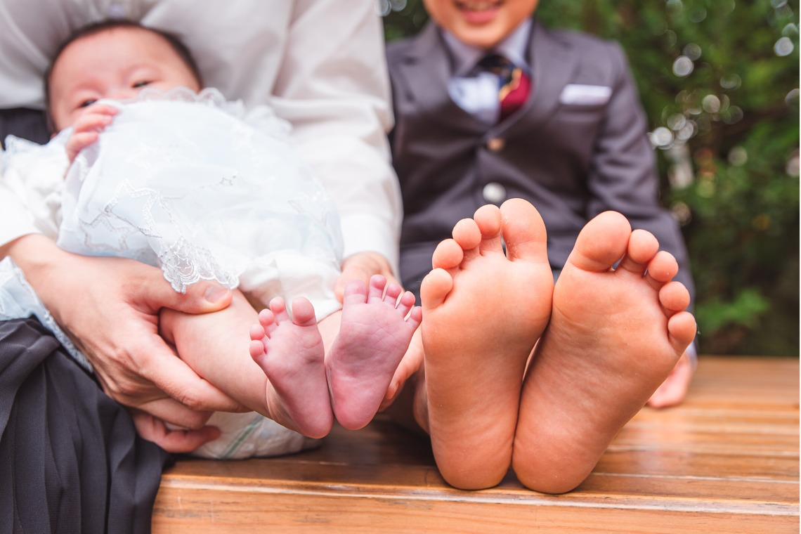 山下　剛が出張撮影した家族写真(キッズ,ベビーフォト)などが写った「お宮参り撮影」の家族写真