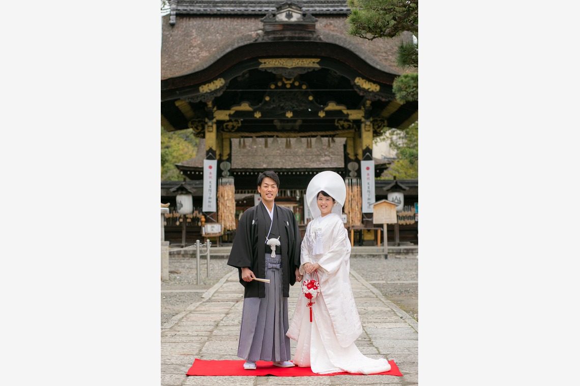 人見写真事務所が撮影した写真のアルバム「京都　神社挙式・料亭」