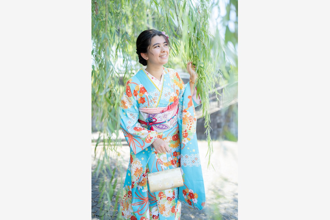 大木千帆が撮影した「着物街歩きポートレート」の写真