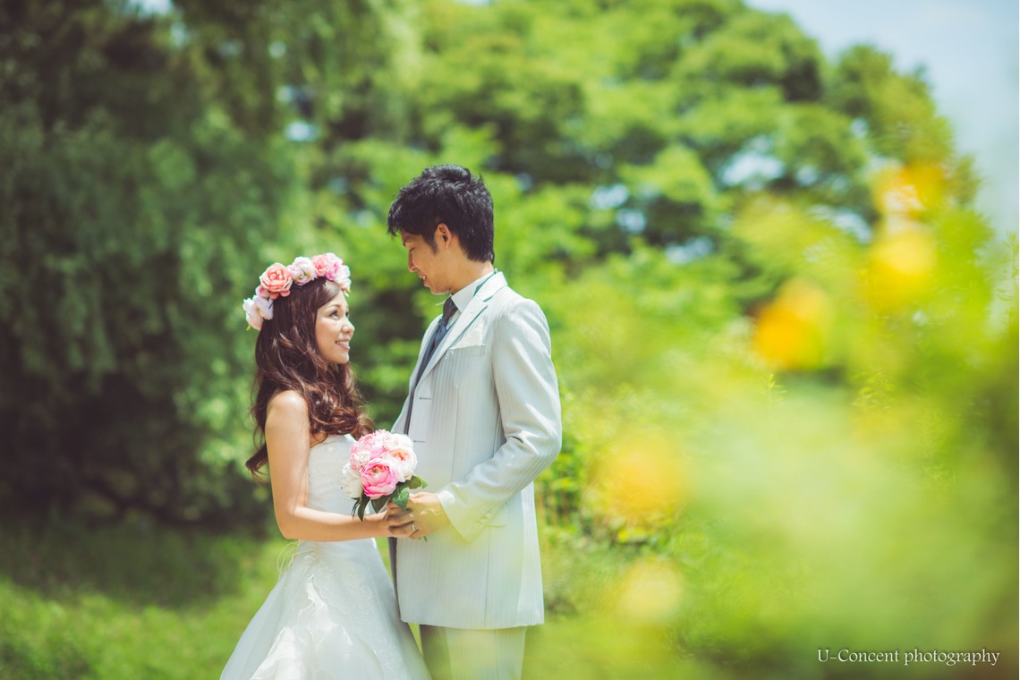 U-CONCENT (香川裕貴)が撮影した「ドレスロケーション前撮り宝ヶ池・賀茂社賀茂川」の写真