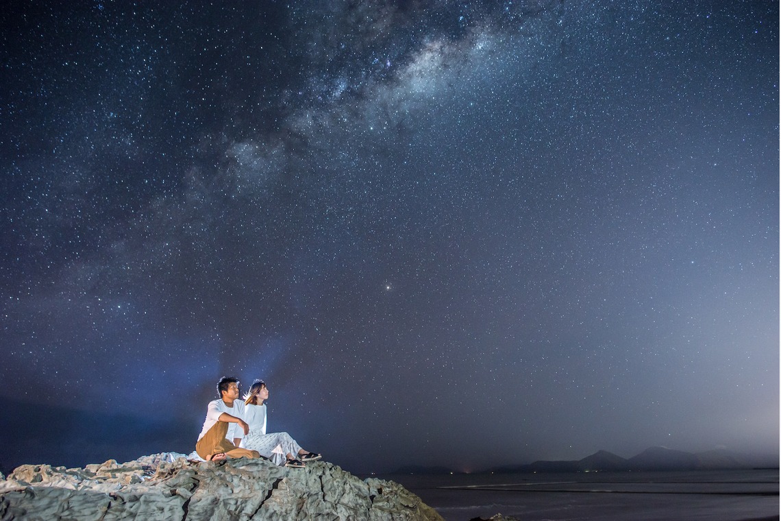 スマイルケアンズが撮影した「ケアンズの星空ビーチフォト」の写真