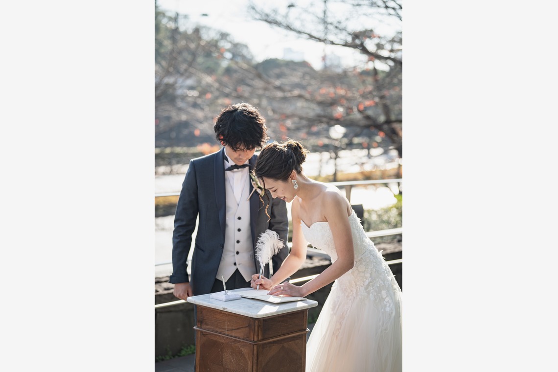 長濱崇が撮影した「ラー・エ・ミクニ　レストランウェディング」の写真