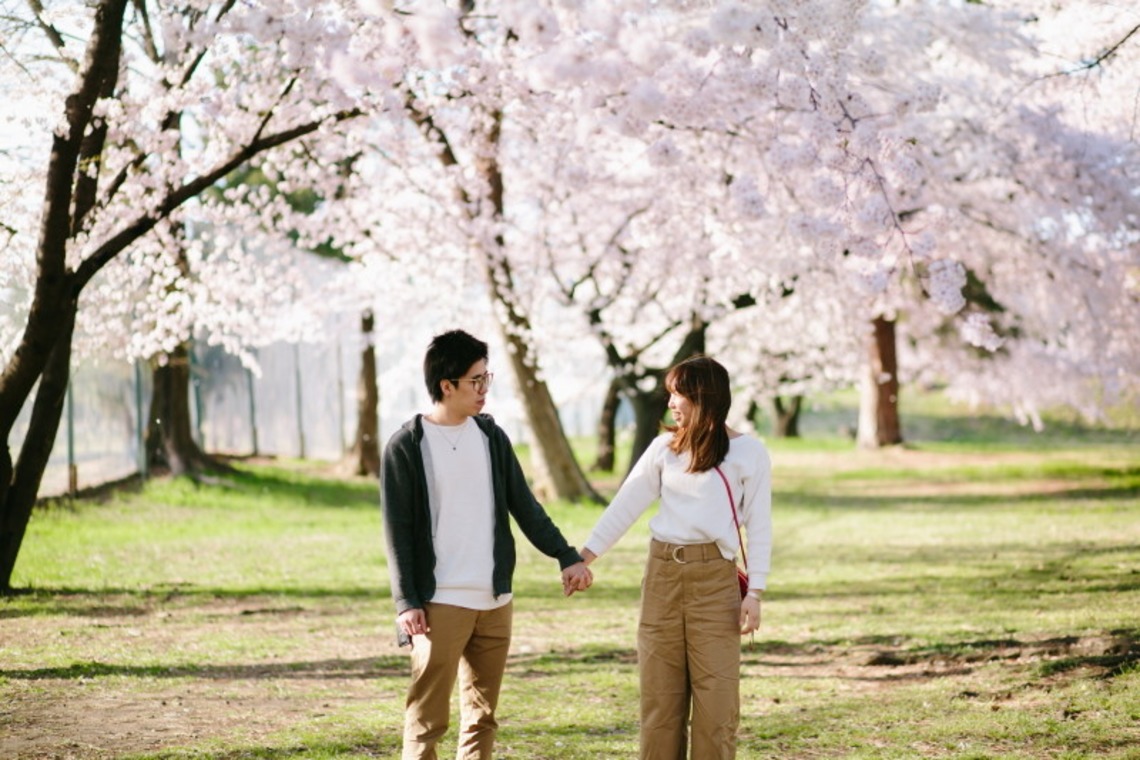 タカラモノ.foto　群馬の出張撮影カメラマンが撮影した写真のアルバム「桜エンゲージメントフォト at　群馬県前橋市」