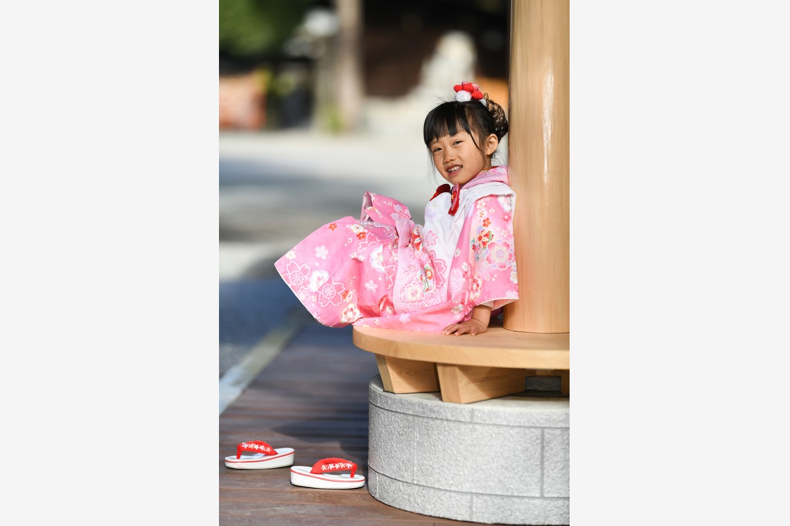 スタジオファンタスが出張撮影した家族写真(キッズ,ベビーフォト)などが写った「七五三撮影」の家族写真