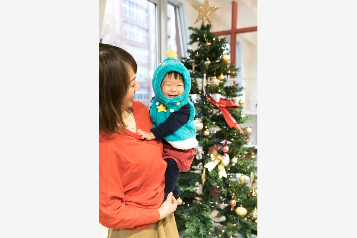 髙栁豪志が出張撮影した家族写真(キッズ,ベビーフォト)などが写った「クリスマス撮影会」の家族写真