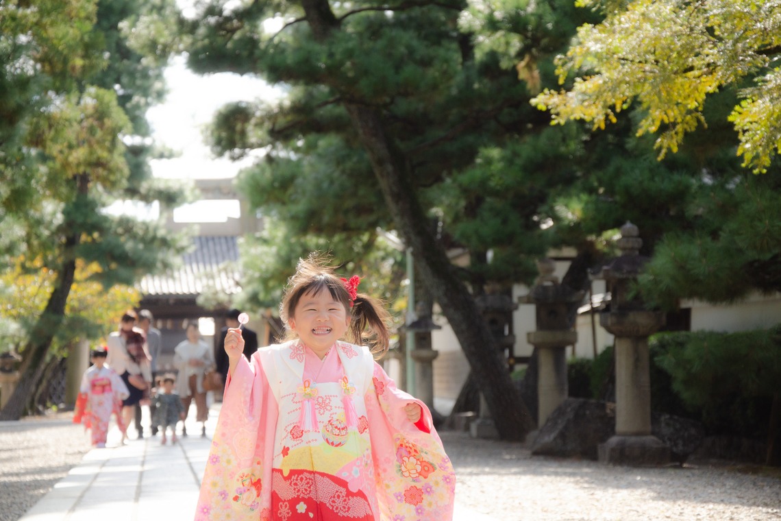 井上が撮影した「七五三撮影@京都」の写真