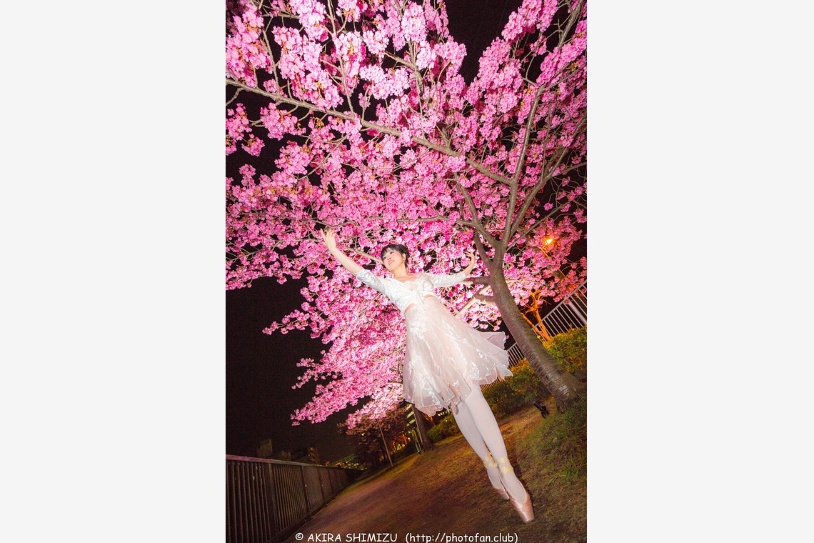 踊るカメラマンAKIRAが撮影した「ダンサーと夜景・イルミネーション」の写真