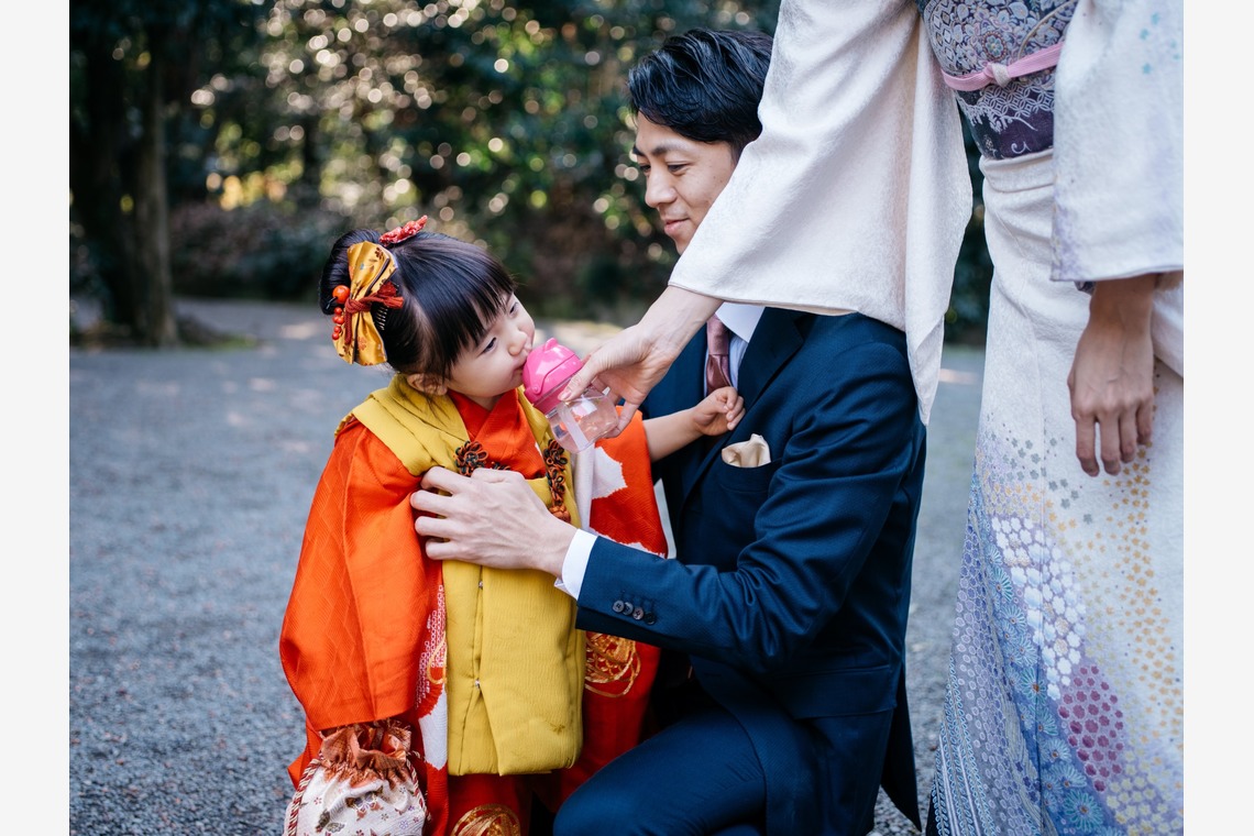 植村由理が出張撮影した家族写真(キッズ,ベビーフォト)などが写った「3歳女の子・七五三撮影@東京都渋谷区」の家族写真