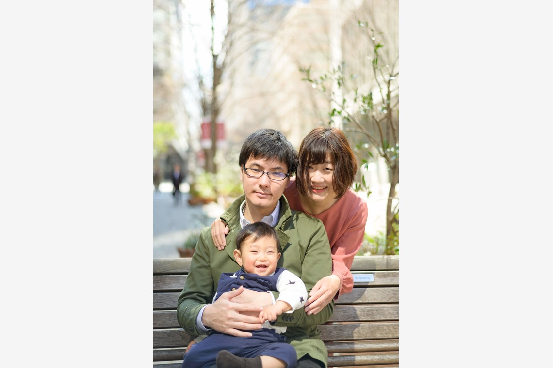 曽川拓哉が撮影した「東京駅での家族写真」の写真