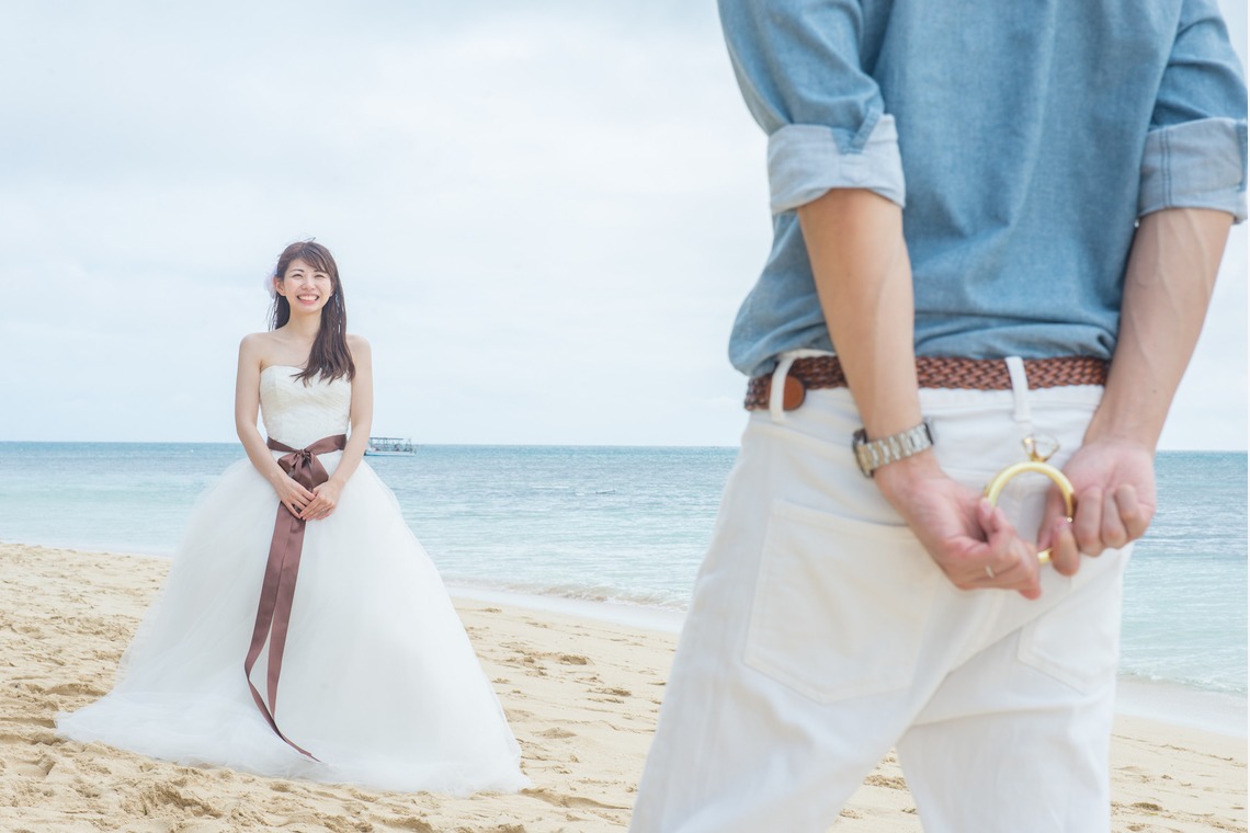 Photo of Beach wedding photos on Green Island in Cairns taken by スマイルケアンズ