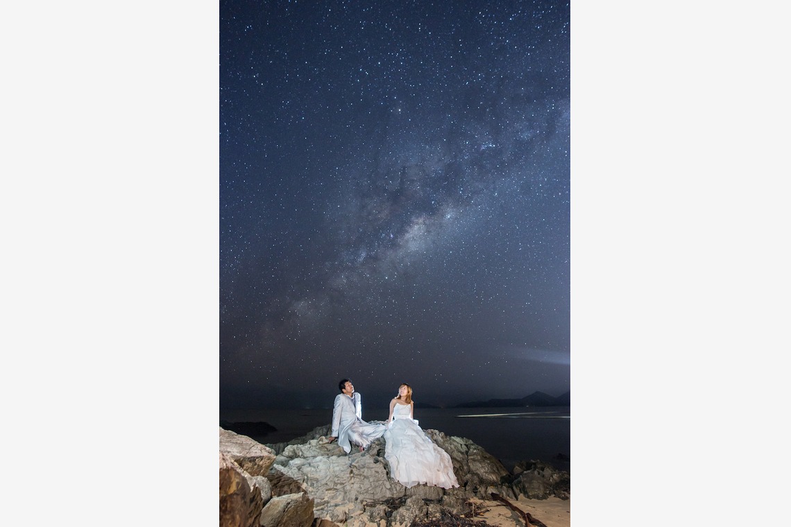 スマイルケアンズが撮影した「ケアンズの星空ビーチフォト」の写真