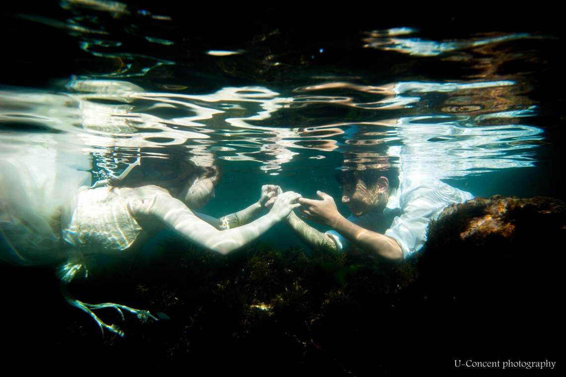 U-CONCENT (香川裕貴)が撮影した「水中ウェディング写真_和歌山、福井県」の写真
