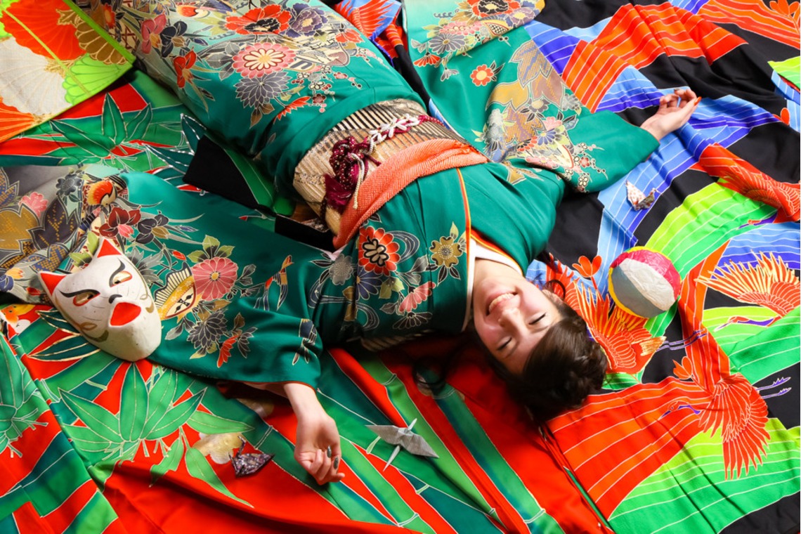 スマイルハンターが出張撮影した家族写真(キッズ,ベビーフォト)などが写った「成人式フォト」の家族写真