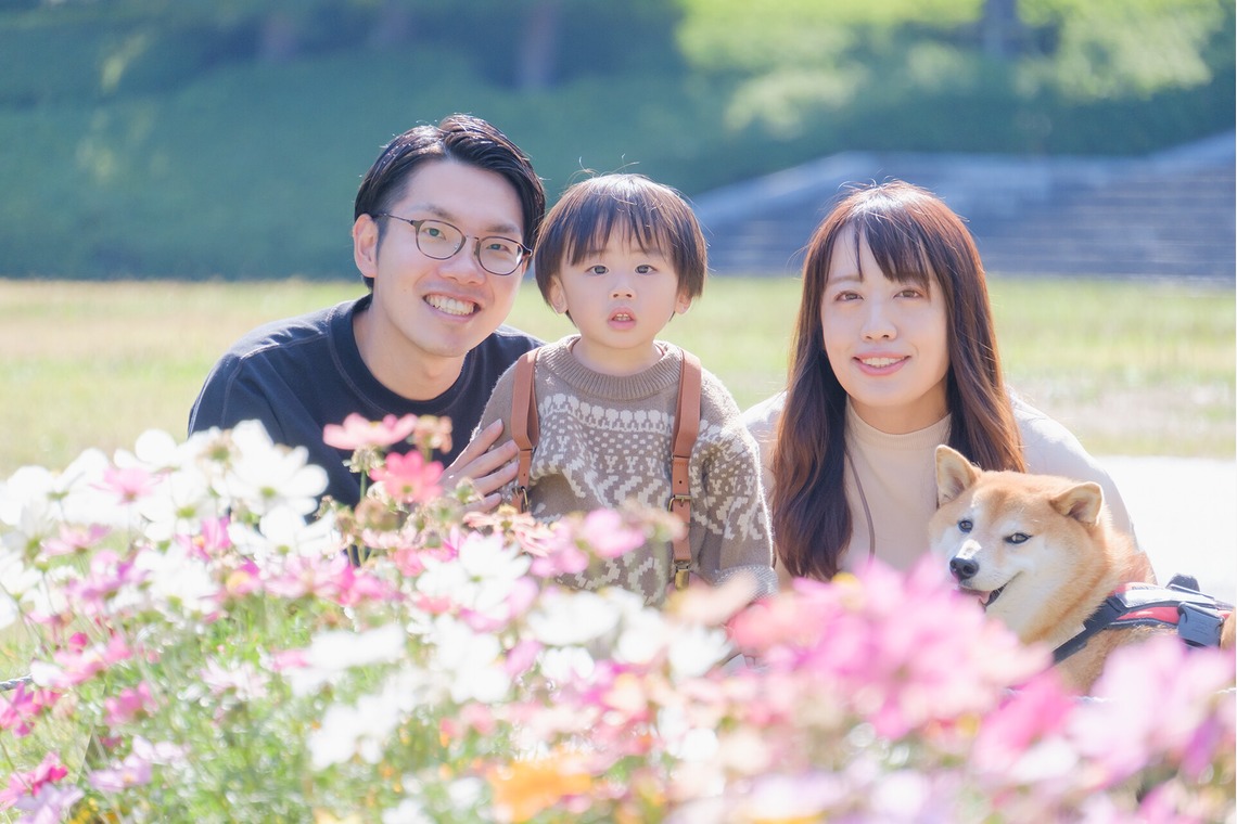高夏写真店が撮影した家族写真の出張撮影のアルバム「家族写真の撮影」