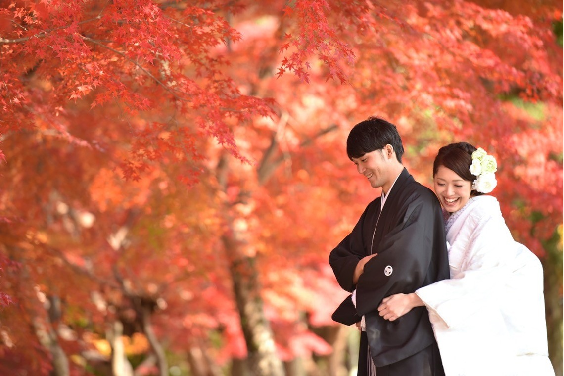キキフォトワークスが撮影した写真のアルバム「Pre Weddingphotoshoot at Nara with kimono in autumn to winter」