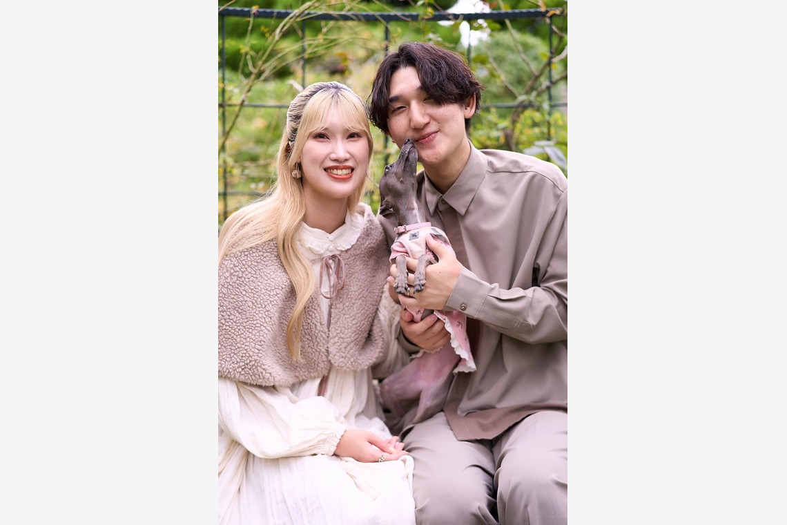Actが撮影した「愛犬とのカップルフォト」の写真
