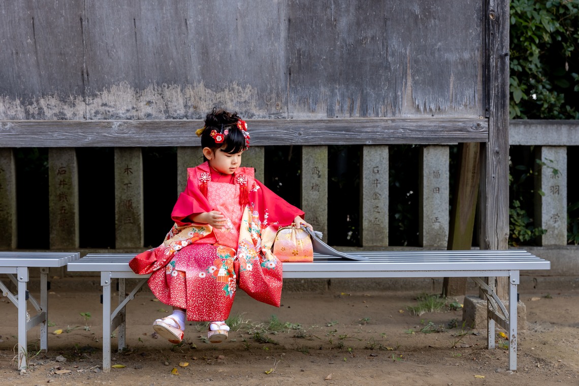 出張撮影くろさわが出張撮影した家族写真(キッズ,ベビーフォト)などが写った「七五三」の家族写真