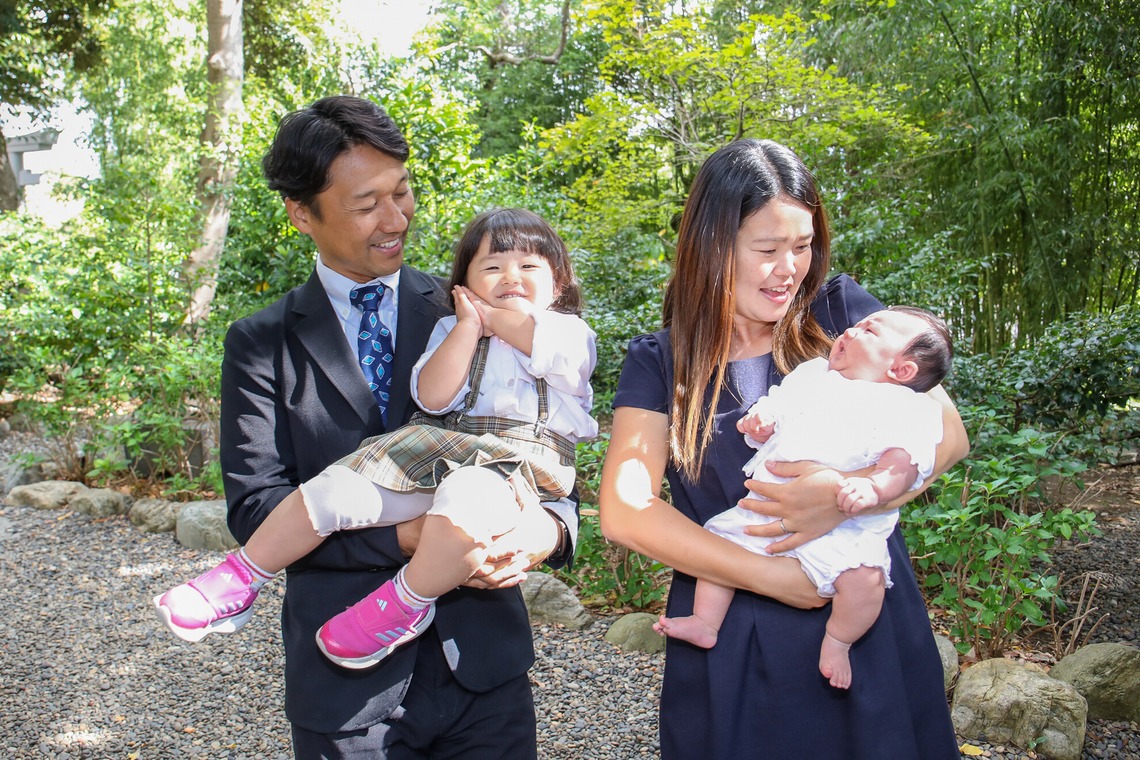 なかがわさとみが撮影した「お宮参りご家族写真撮影」の写真