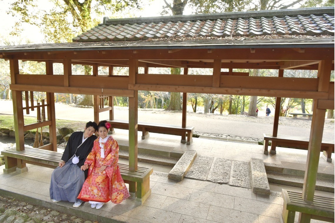 キキフォトワークスが撮影した「秋の奈良公園で和装前撮り」の写真