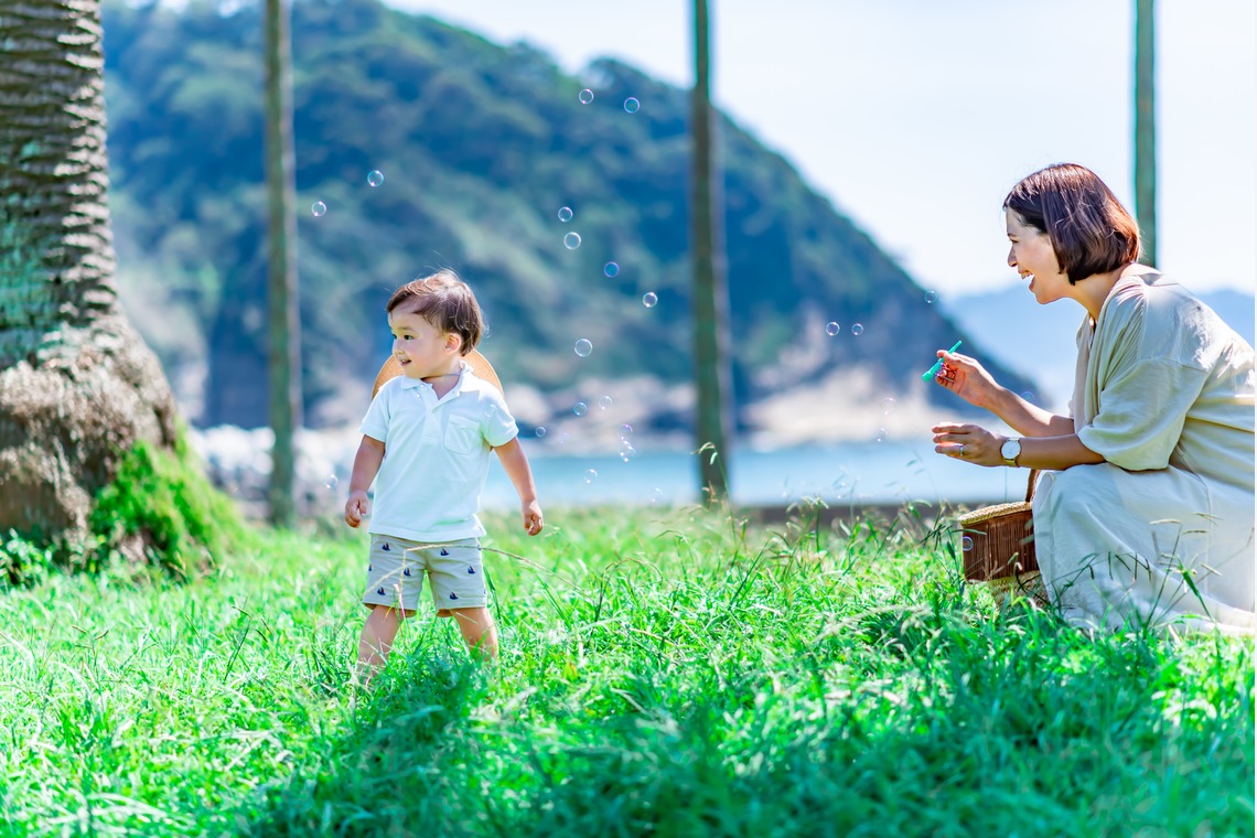 サキヤマ リエが撮影した「逗子マリーナ・青空の家族写真・マタニティフォト」の写真
