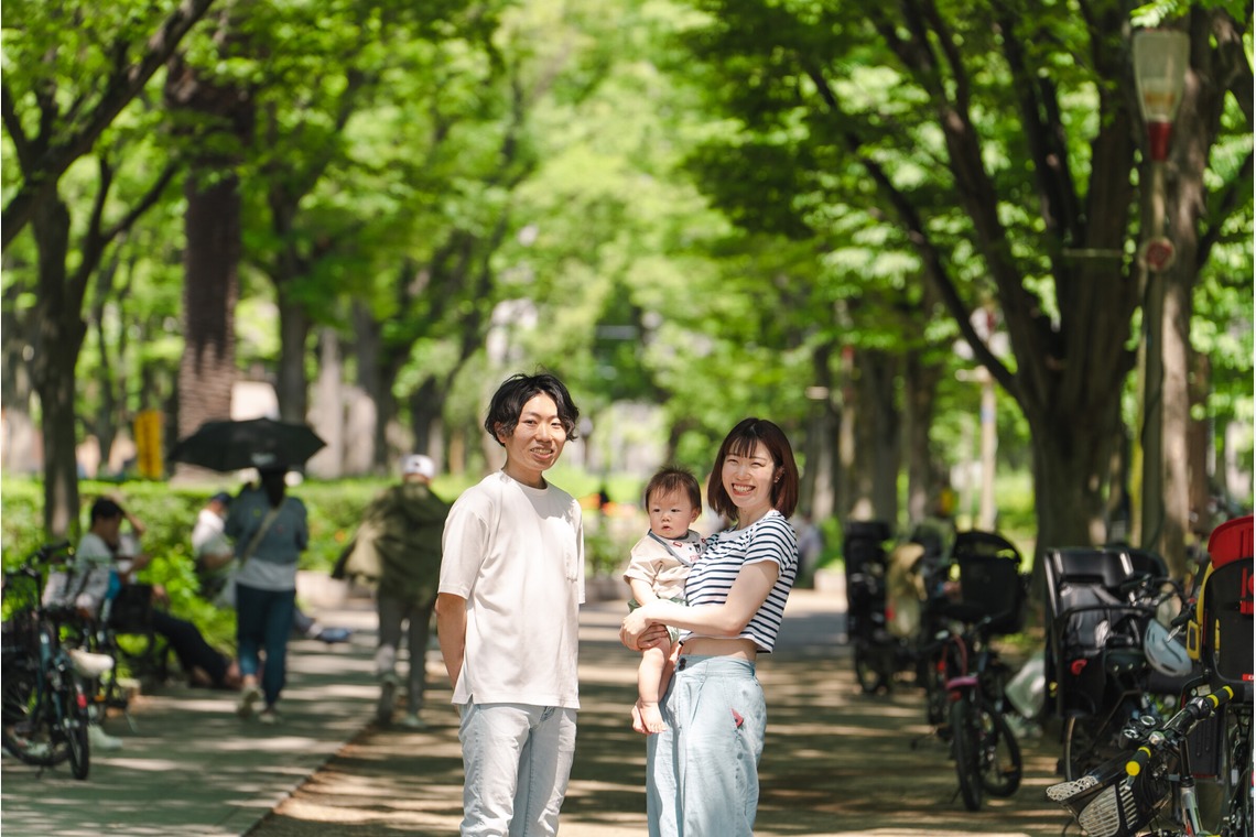 蓬台祐希が撮影した「靱公園でのファミリーフォト」の写真