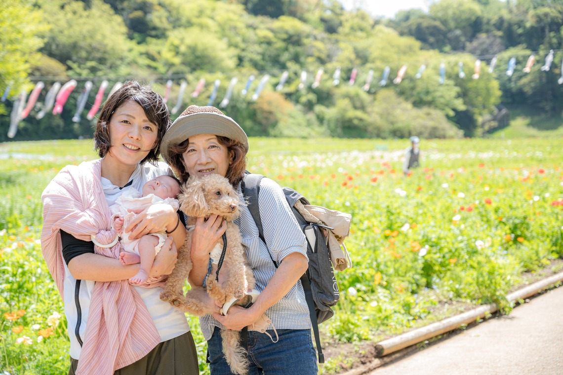 高木勇斗が出張撮影した家族写真(キッズ,ベビーフォト)などが写った「親子」の家族写真