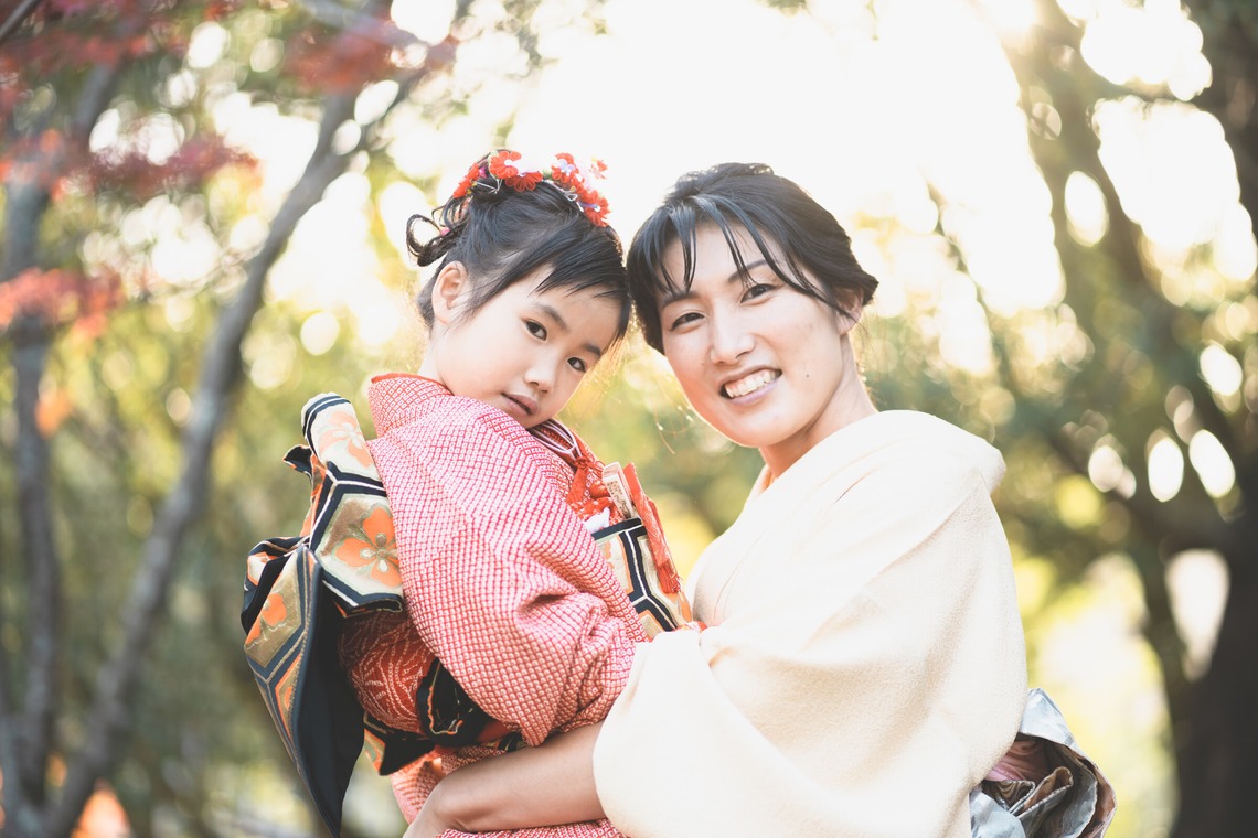 しるし寫眞館が撮影した「7歳3歳姉弟七五三」の写真