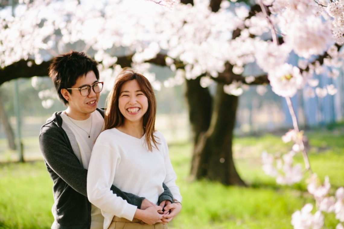 タカラモノ.foto　群馬の出張撮影カメラマンが撮影した写真のアルバム「桜エンゲージメントフォト at　群馬県前橋市」