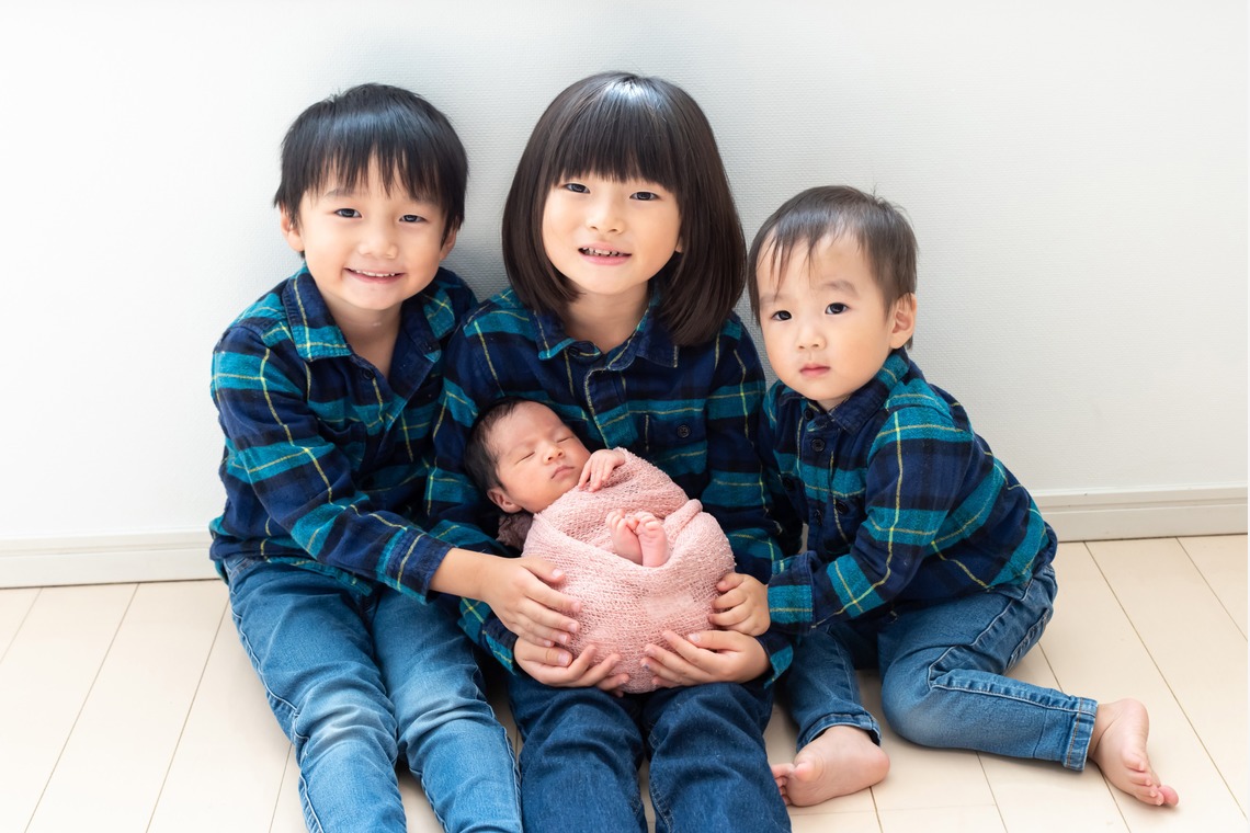 サキヤマ リエが撮影した「ピンク系・オーロラ姫風・女の子のニューボーンフォト 」の写真