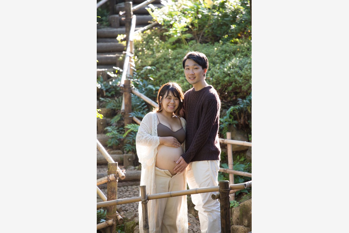 Happy with Photosが出張撮影した家族写真(キッズ,ベビーフォト)などが写った「マタニティフォト＠東京・戸越公園」の家族写真