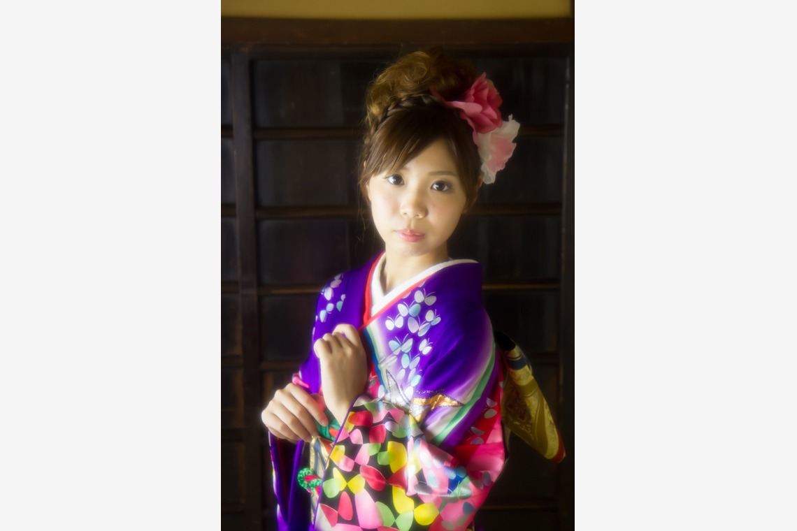 スマイルハンターが出張撮影した家族写真(キッズ,ベビーフォト)などが写った「成人式フォト」の家族写真