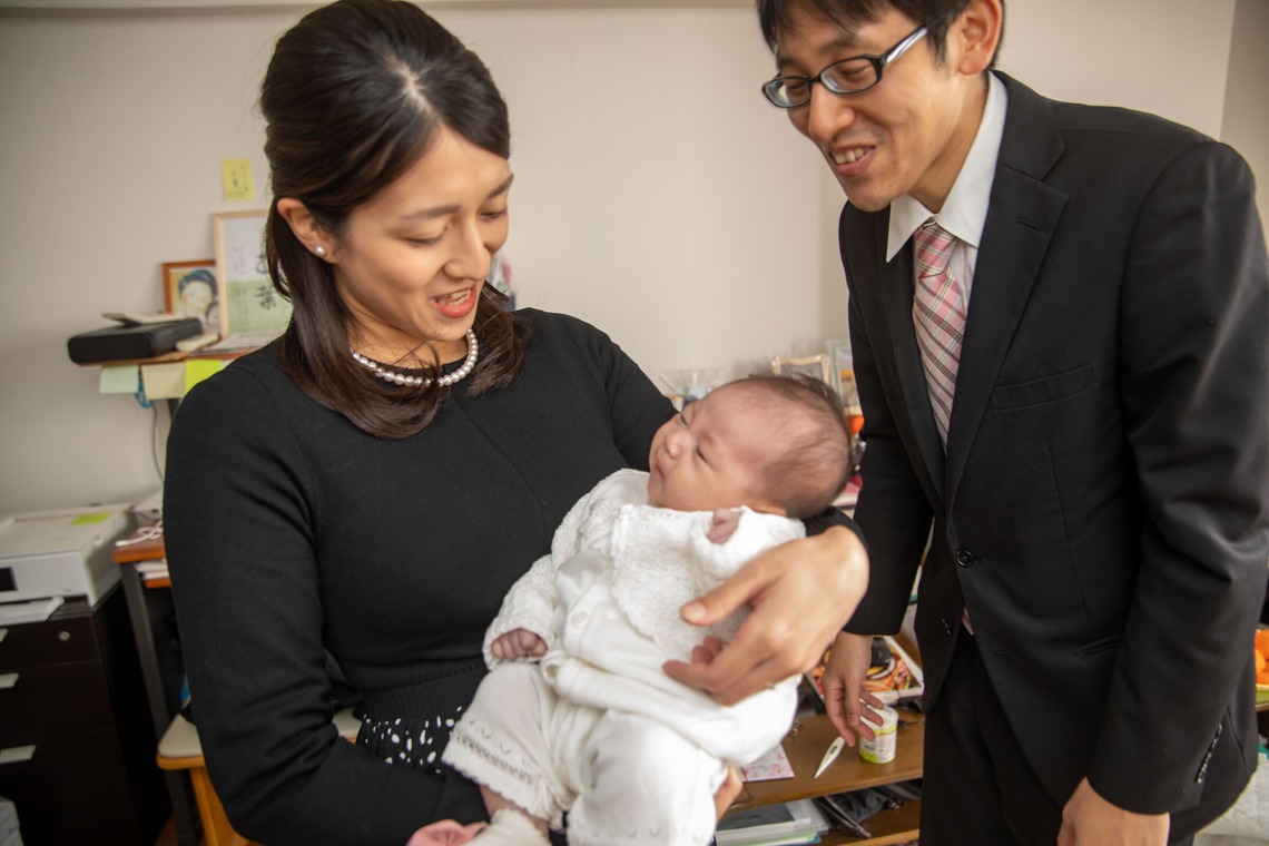 岩坪眞一郎が撮影した「初宮参り」の写真