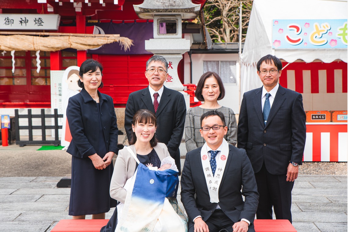 山下　剛が撮影した家族写真の出張撮影/お宮参りのアルバム「お宮参りの撮影」