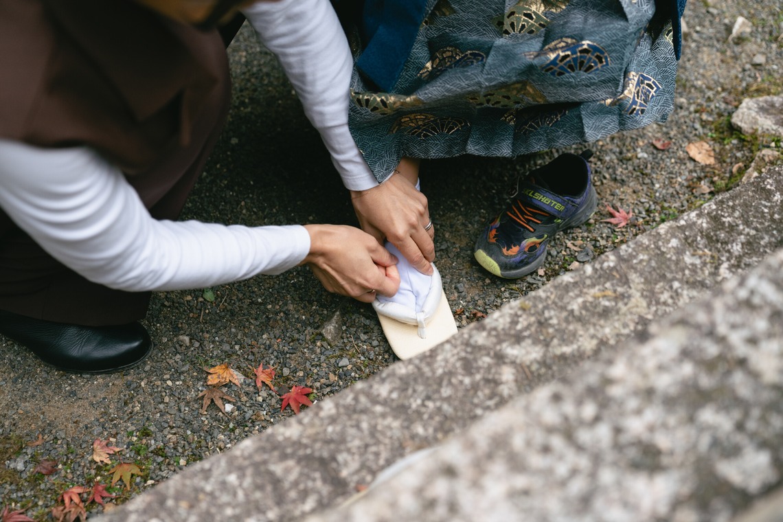 Tatsuyaが出張撮影した家族写真(キッズ,ベビーフォト)などが写った「七五三前撮り（大阪 寺）」の家族写真