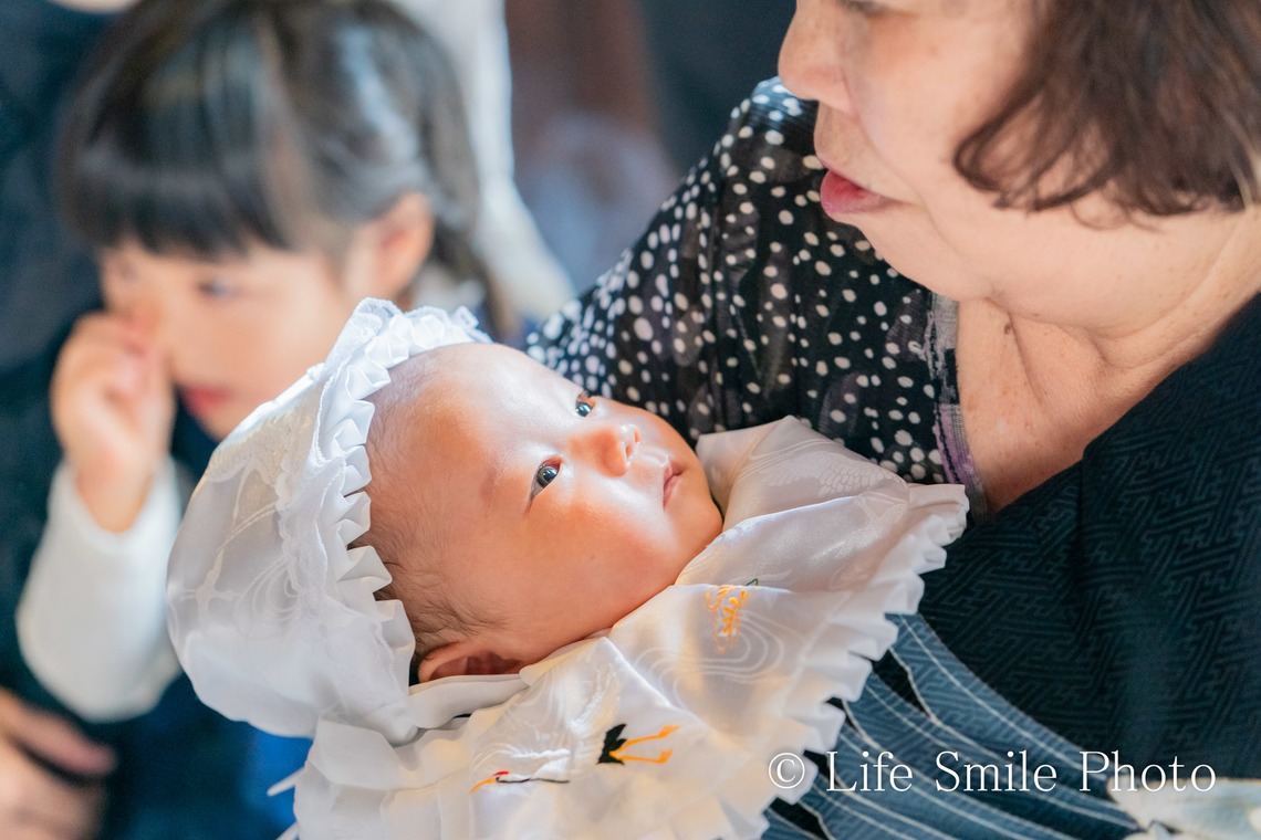 川口 武志(Life Smile Photo)が出張撮影した家族写真(キッズ,ベビーフォト)などが写った「お宮参り撮影＠元祇園　梛神社」の家族写真