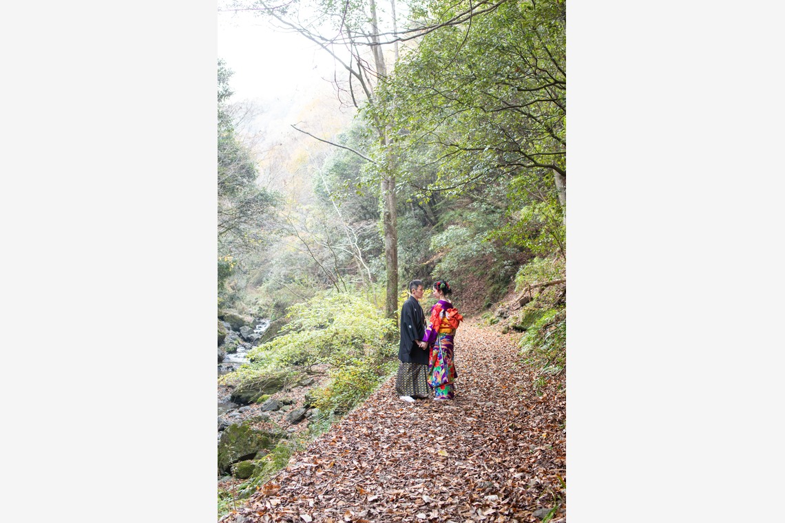 saruco(岩崎寿）が撮影した「秋の和装前撮り」の写真