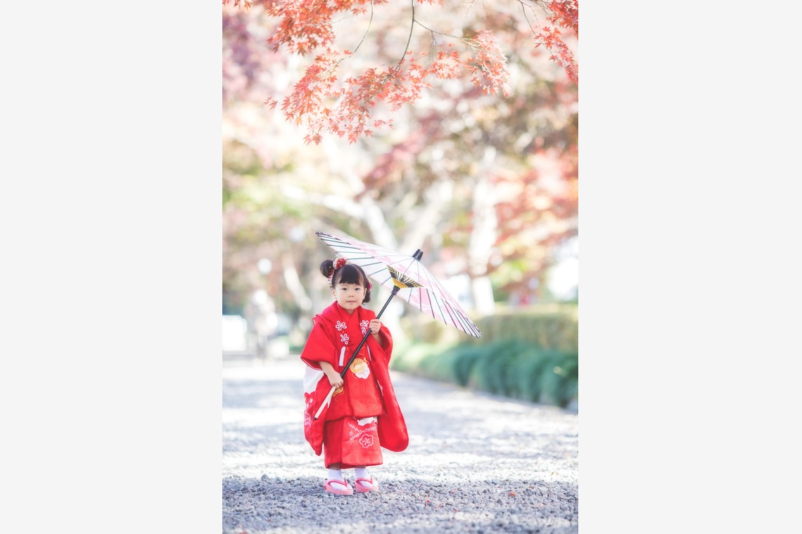 荒畑けいこが出張撮影した家族写真(キッズ,ベビーフォト)などが写った「七五三（５歳、３歳）」の家族写真