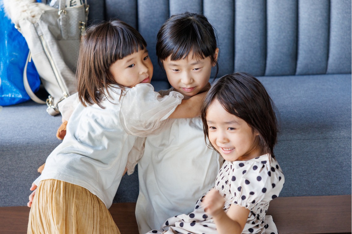 ちずカメラが出張撮影した家族写真(キッズ,ベビーフォト)などが写った「子供達」の家族写真