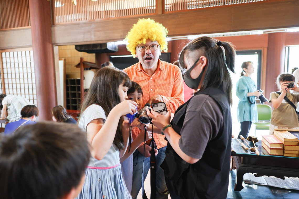 ちずカメラが撮影した「写真家　橘田龍馬さんの子供写真教室の様子」の写真