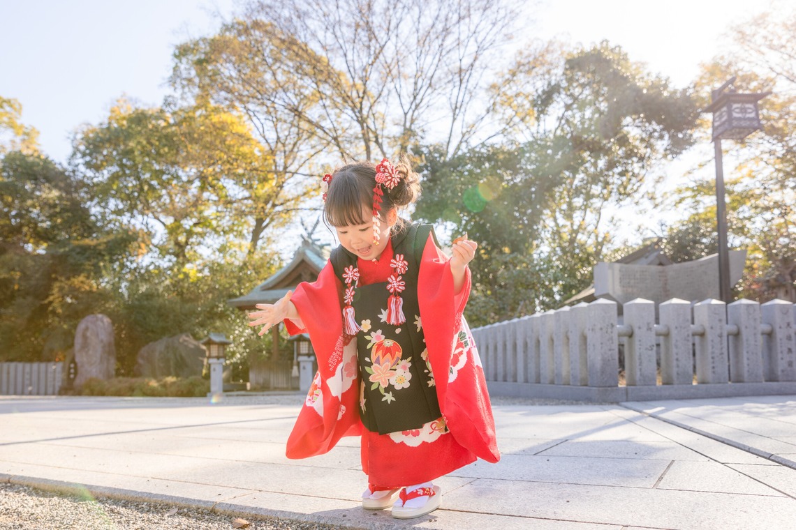 大木あかねが出張撮影した家族写真(キッズ,ベビーフォト)などが写った「七五三」の家族写真