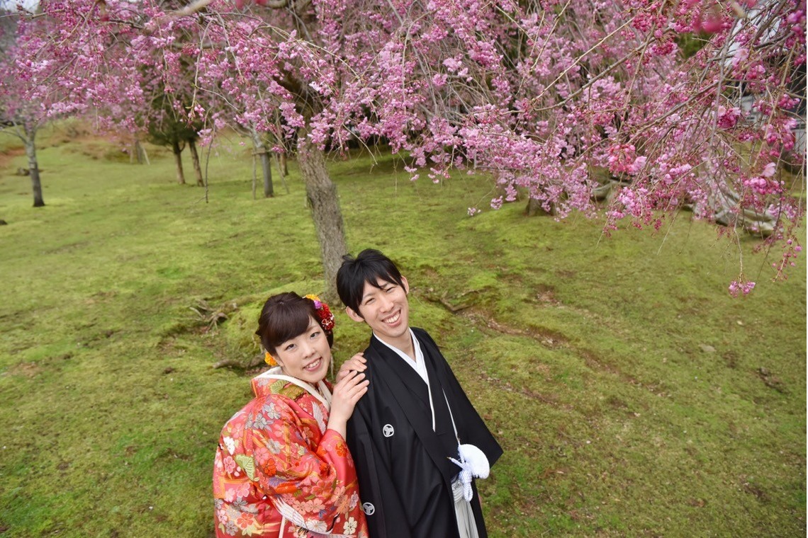 Album of the Wedding, Bridal taken by Kiki photo works - Pre Weddingphotoshoot at Nara with kimono in spring to summer