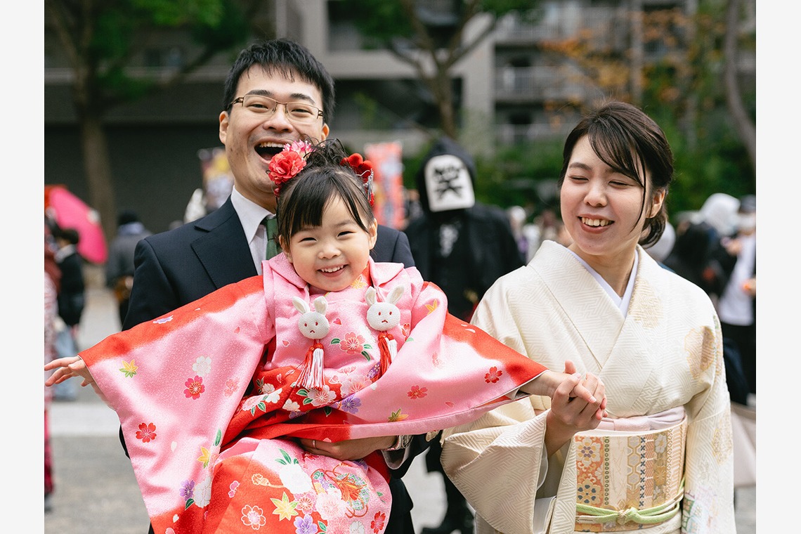 Tatsuyaが出張撮影した家族写真(キッズ,ベビーフォト)などが写った「七五三撮影」の家族写真