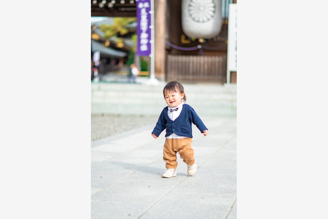 サキヤマ リエが撮影した「7歳女の子と5歳男の子・主役が二人の七五三＠寒川神社」の写真