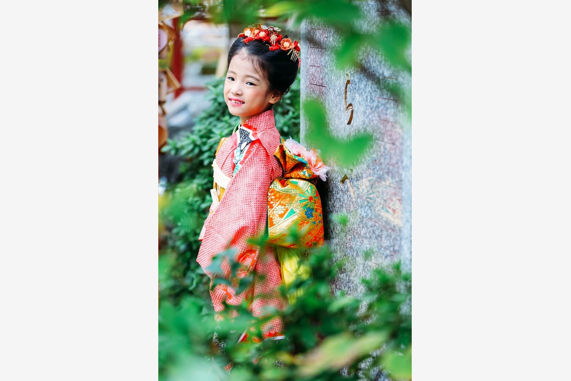 出張撮影HUG TIMEが撮影した「七五三お詣り撮影〜多摩浅間神社〜」の写真