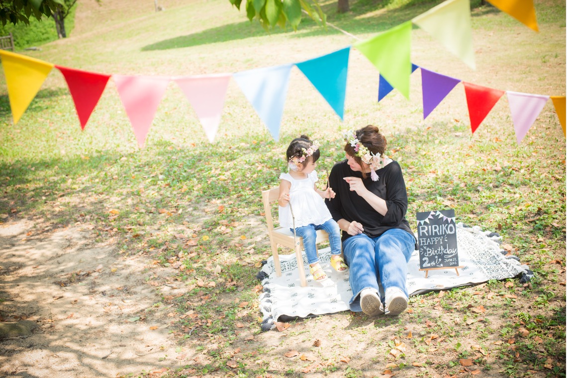 竹部 祐樹が出張撮影した家族写真(キッズ,ベビーフォト)などが写った「バースディフォト＠時津公園」の家族写真