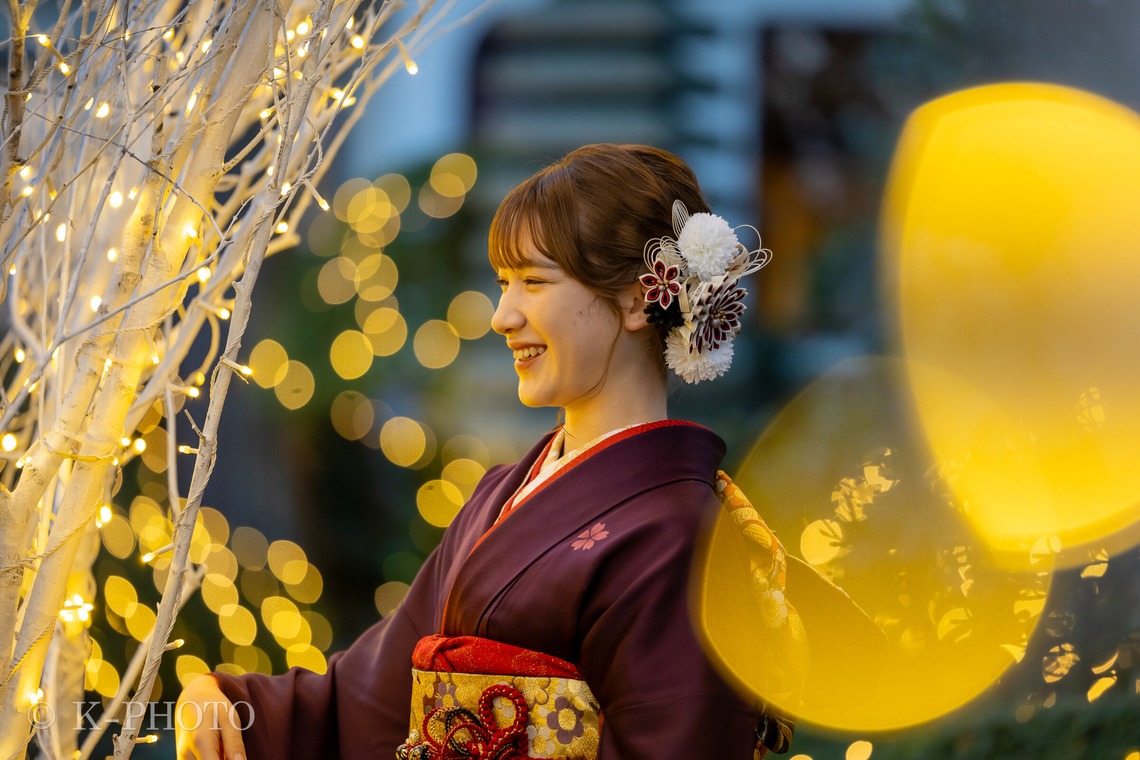 大森光太郎・K-PHOTOが出張撮影した家族写真(キッズ,ベビーフォト)などが写った「成人式撮影」の家族写真