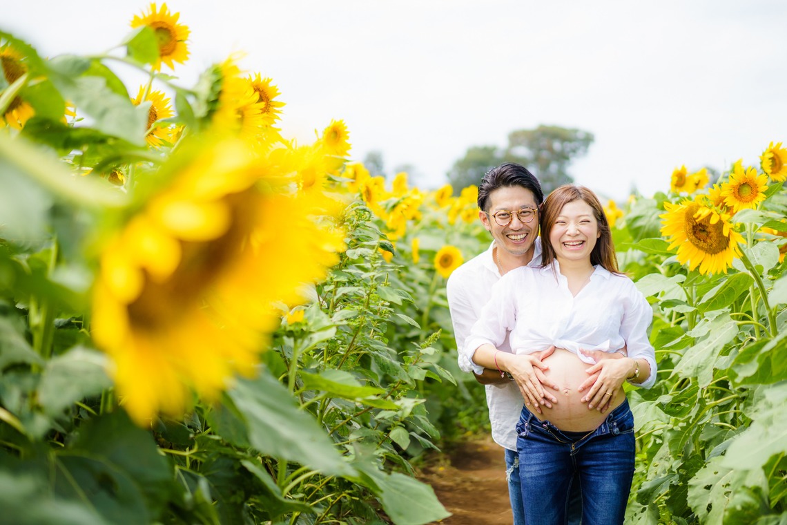 アトリエ　エピカ/清水　一哉が撮影したマタニティフォトのアルバム「ひまわり畑　マタニティ」