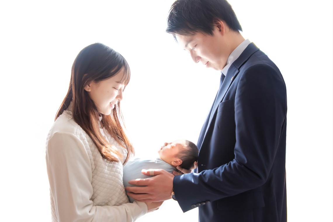 サキヤマ リエが撮影したスタジオ撮影のアルバム「ブルー系・しろくまのぬいぐるみ・男の子のニューボーンフォト 」